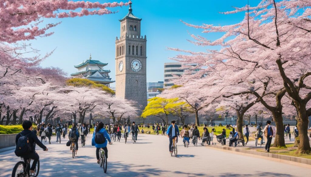 campus life at Osaka University