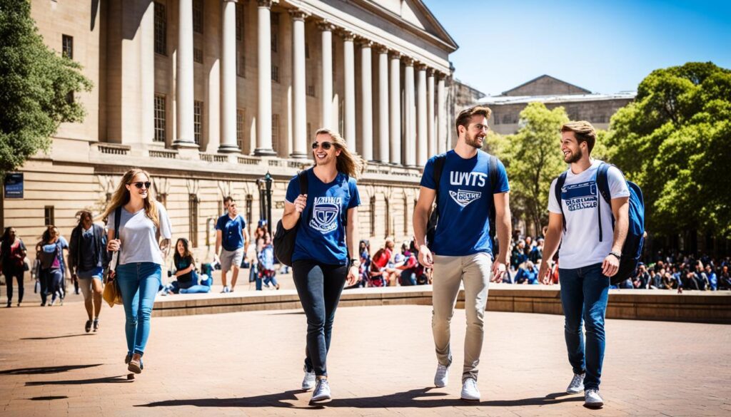 International students at Wits University