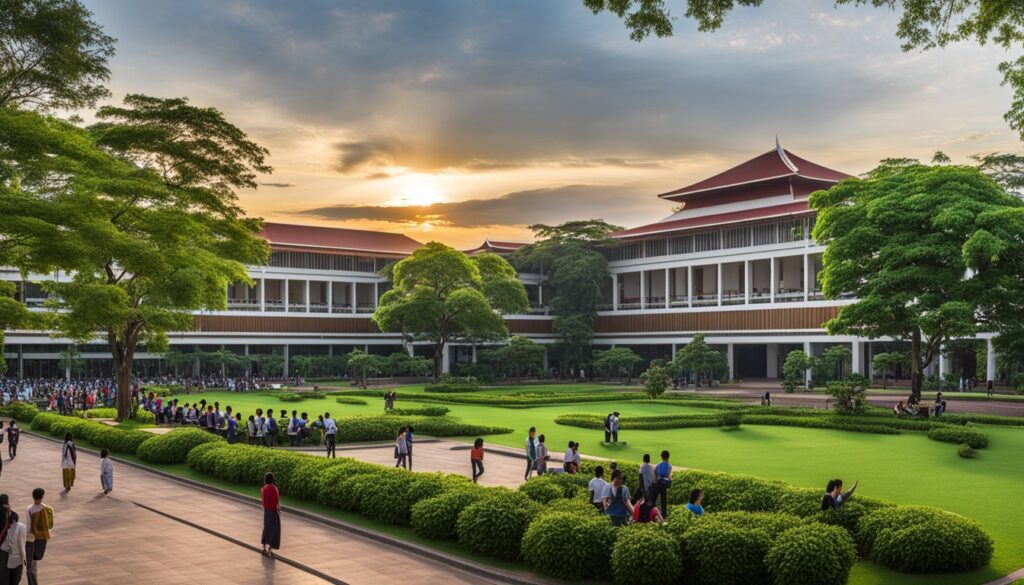 campus life in Khon Kaen