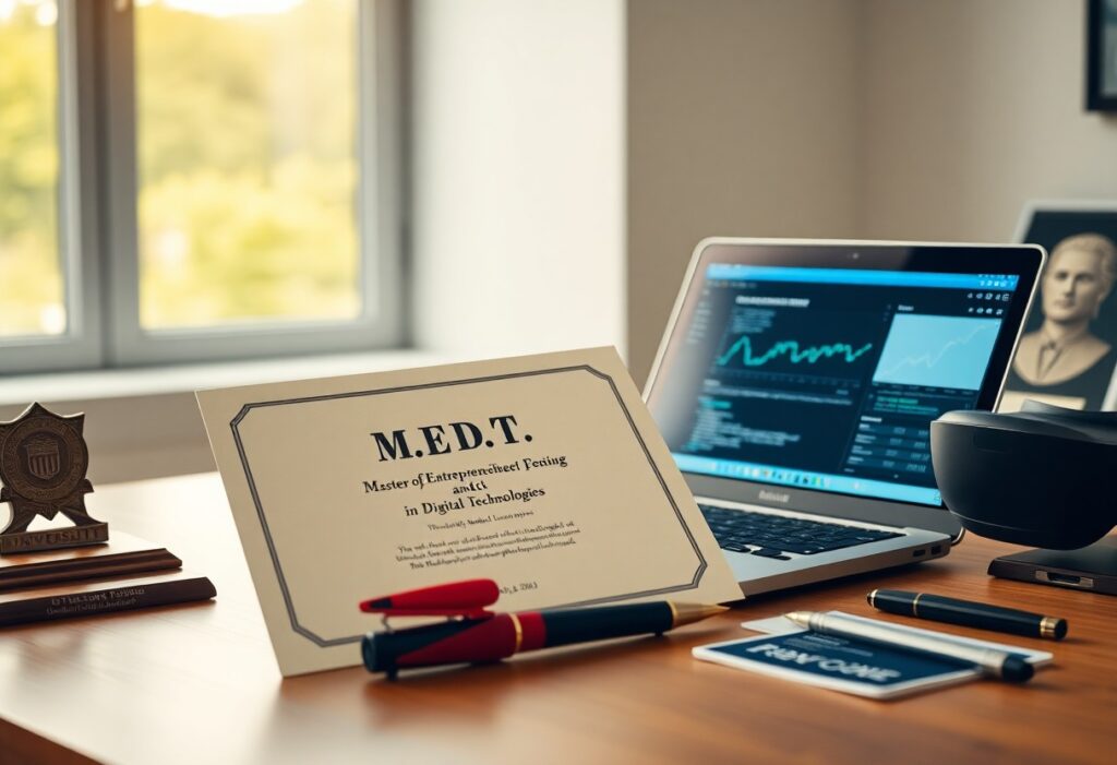 Master of Entrepreneurship in Digital Technologies (M.E.D.T.)